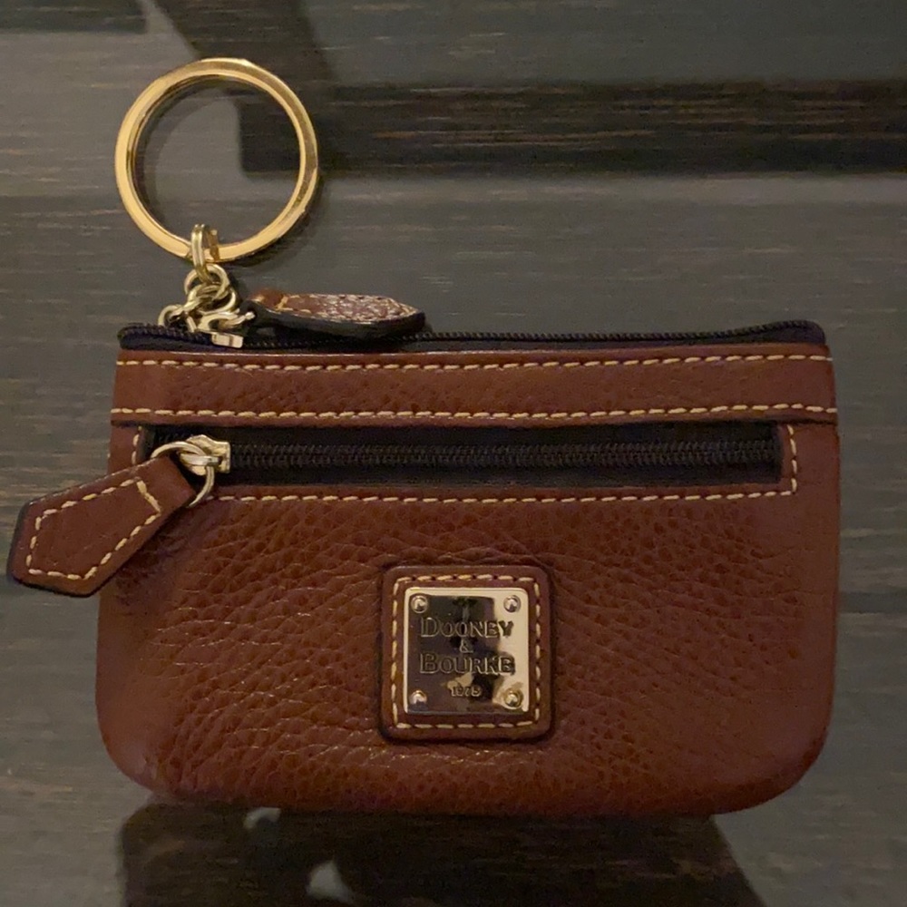 Dooney & Burke Brown Leather Change Purse